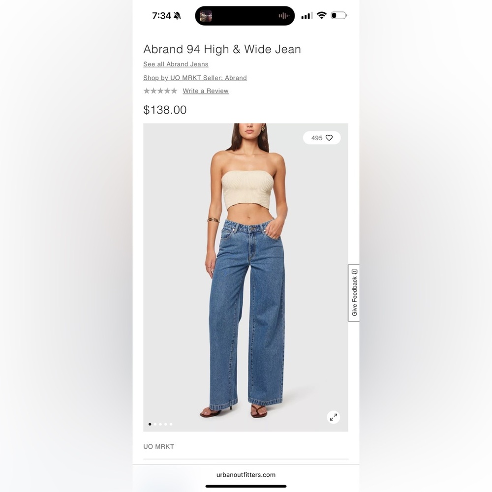 Abrand Women's Blue Jeans